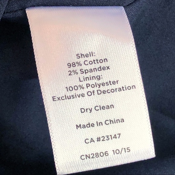 Talbots Oprah Magazine Collection Navy Multi Floral Pencil Skirt 8P - Picture 10 of 16